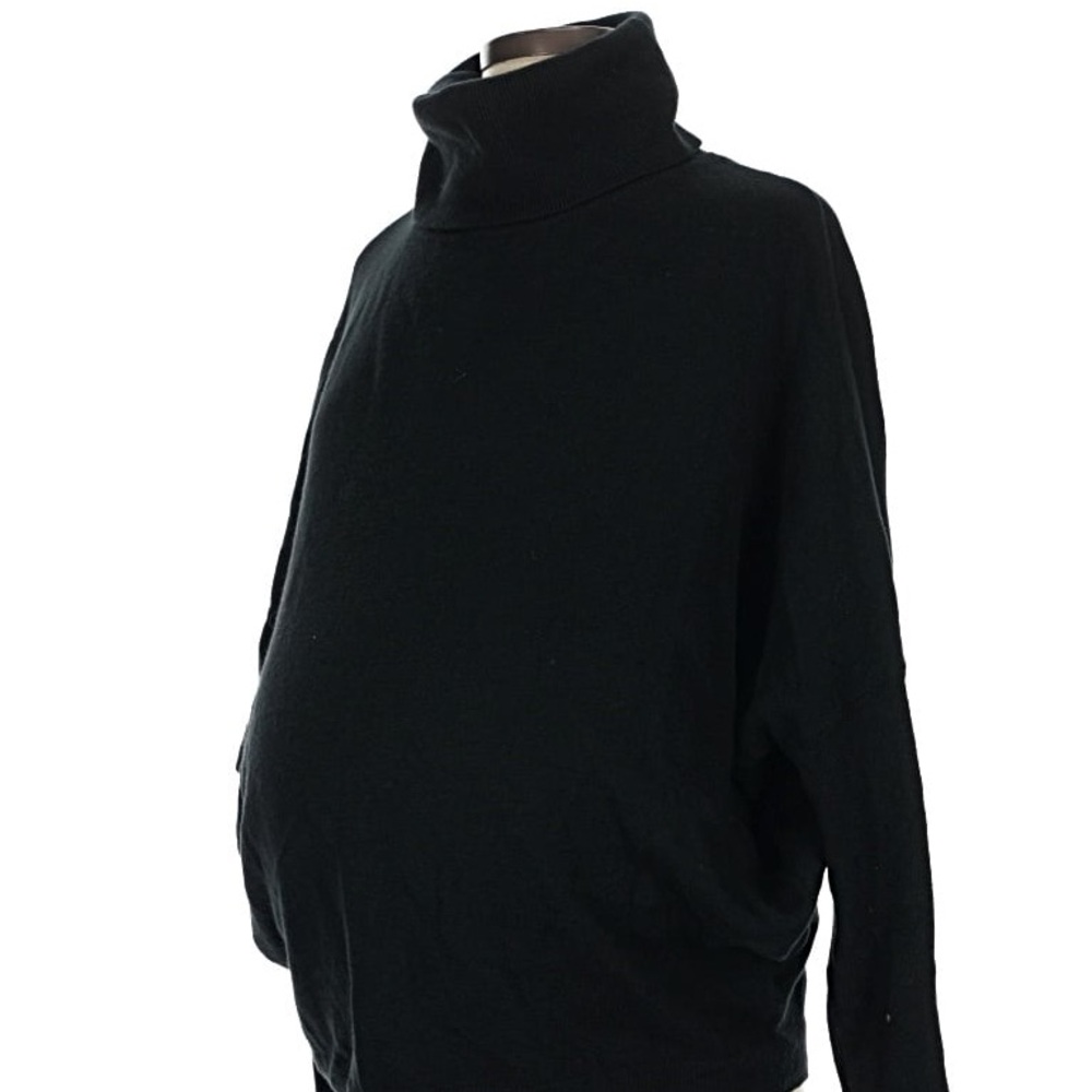 GAP Women's Maternity Classic Black Turtleneck Sweater